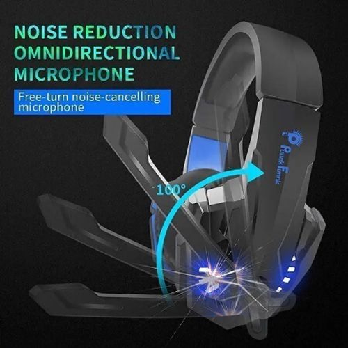 punnkfunnk k20 headset, over ear headphones with mic